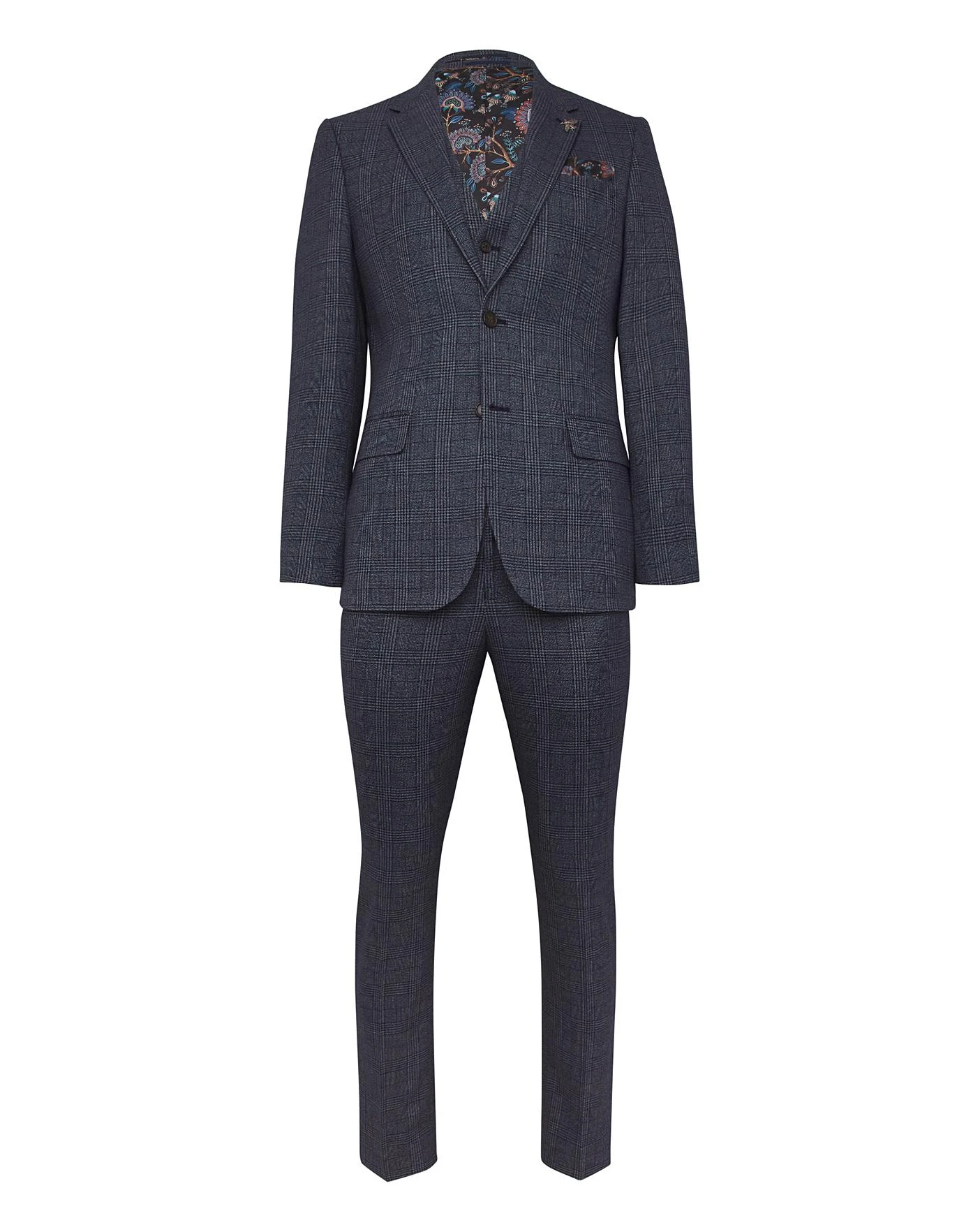 Seb Blue Check Suit Jacket 6 Seb Blue Check Suit Jacket - Image 6