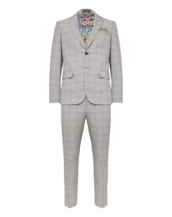 Jasper Light Grey Check Suit Jacket -Jacamo Shop z08lf468716s